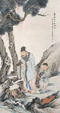 潘振镛 人物 立轴
